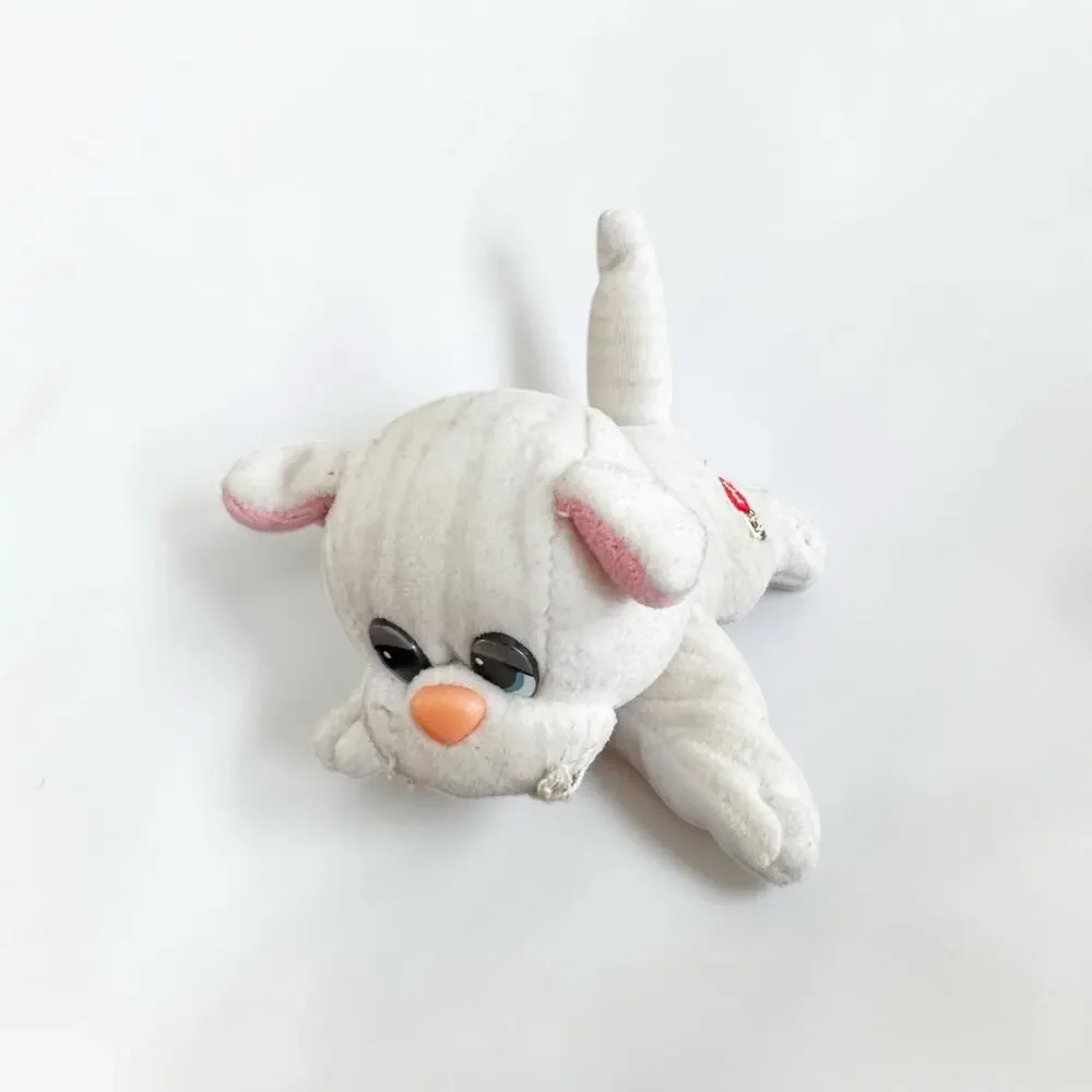 Vintage Precious Moments Plush White Cat | 8” Stuffed Animal | Applause 1987